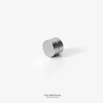 吸鐵耳環 圓型極簡銀色8MM白鋼夾式耳環 基本款不分男女 抗過敏【ND254】單顆售價