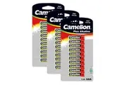 3x 10pc Camelion Plus Alkaline AAA LR03 1.5V Battery Power Cylindrical Batteries