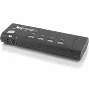 SERVEREDGE 4-Port Slimline USB / VGA Desktop KVM Switch - Includes Cables