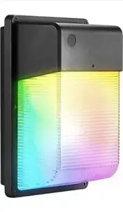 JJC 28W Smart Led Wall Pack Light, 3000K-5700K & RGB Security Lights Led Outdoor