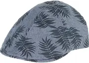 Goorin Mens Beach Please Ivy Flat Cap Newsboy Hawaiian Hat - Navy