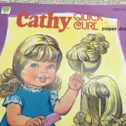 Paper Doll Uncut Cathy Quick Curl 1975 Whitman