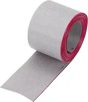 uxcell 26AWG IDC Wire Flat Ribbon Cable 2m/6.6ft Length 1.27mm Pitch 40 Pin Gray for JTAG/ISP Connecting