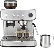 [Breville] Barista Max Espresso Machine, Latte & Cappuccino Coffee Maker with Integrated Bean Grinder & Steam Wand, 2.8 L Water Tank, 15 Bar Italian Pump, Stainless Steel