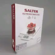 Salter White Digital Kitchen Scale with Stainless Steel Platform New 1078SS