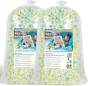 Jecqbor 10lbs Bean Bag Filling,Bean Bag Filler,Shredded Memory Foam for Bean Bag Chair Stuffing, Real Memory Foam Filler, Memory Foam Stuffing for Bean Bag Sofa, Bean Bags, Dog Beds