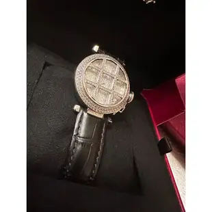 Cartier pasha 法國限定滿鑽面盤 井字後鑲鑽錶 36mm 機械錶