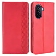 For Huawei nova Y70 4G/nova Y70 Plus 4G PU Retro Anti-wear Cell Phone Case Wallet Shockproof Cover