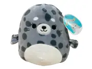 BNWT 2021 Genuine Kellytoy Squishmallow Plush 20cm Odile Grey Fur Seal Toy