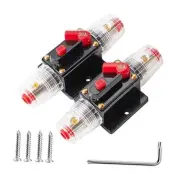 50 AMP Inline Fuse Holder Inverter 12V-24V DC, 4-12 AWG 50A Circuit Breaker