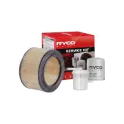 Ryco Oil Air Fuel Filter Service Kit for Holden Drover QB 4cyl 1.3L Petrol