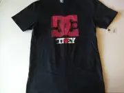DC Shoes Shirt Mens Medium Black 4 TREY logo Shirt Skateboarding BMX Bike Summer