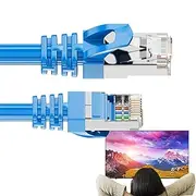 Cat 6 Ethernet Patch Cable,10ft High-Speed Heavy Duty Network Cords - 10Gbps Internet Wire Cables, Computer Accessories for Routers, Modems, Printers