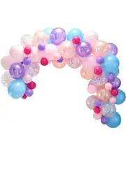 Pastel Pink Purple And Blue Deluxe 80 Latex Balloon Arch Kit