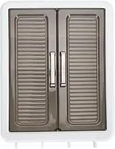 Bathroom Wall Cabinet, Bathroom Cabinet Wall Mounted with 2 Doors & Shelves, Over The Toilet Storage Cabinet, Space Saver Cabinet for Kitchen, Laundry Room, Living Room