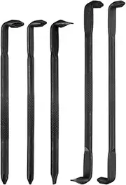 sourcing map 5pcs Offset Screwdriver Set Phillips Slotted Head Right Angle 90 Degree Screw Driver Double Ended Z/L-Type Hand Tool for Home Appliance Repair, Black