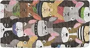Cute Dog Pattern French Bulldog Toddler Portable Bed Sheet Waterproof Cot Sheet for Floor Bed Toddler for Toddlers Camping Cot 50'' x 25'' (Sheet,Bed Not Included)