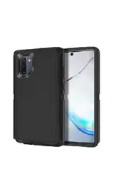 For Samsung Galaxy Note 10 Case, Drop Resistant Defender Tradies Heavy Duty Rugged Shockproof Cover (Black)