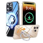 360°Spin Magnetic Stand for iPhone 14 Pro Max Case Rotatable Invisible Ring K...