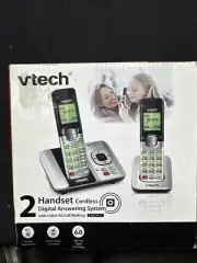 VTech DECT 6.0 Cordless Phone Answering System Caller ID Call Waiting 2 Handsets