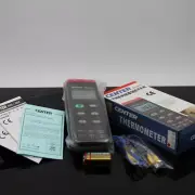 A●CENTER-303 Thermometer Dual Input (K/J Type) Dual Display New