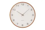 Karlsson Acento Wall Clock 40cm - White/Walnut