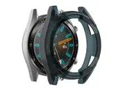 Compatible Huawei Watch GT Watch Case Soft TPU Protector Case Frame Protective Sleeve Bumper Protection Case-Blue