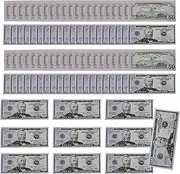 Fake Dollar Bills - Fake Dollars Banknote | Retro Style Simulation Money, Portable Pretend Play Educational Toy for Boys Girls Teens Men Women Mom