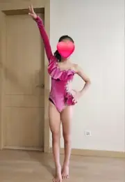 Customizable linestone leotard for rhythmic gymnastics MADE IN SOUTH KOREA