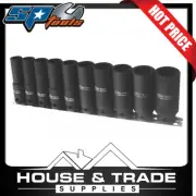 SP Tools Socket Rail Set Deep Impact 10 Piece METRIC 3/8" 6pt SP20260