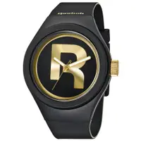 在飛比找PChome24h購物優惠-Reebok DROP RAD新潮時尚腕錶-金x黑/大