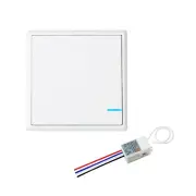 Wireless Light Switch and Receiver Kit Remote Control Ceiling Lamp LED IP54 1way