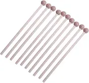 Yardwe 10Pcs Drumsticks Lightweight Percussion Instrument Mallets Ergonomic Design for Snare Waist Drum and Piano Hammers for Music Teaching and Beginners