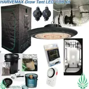 Hydroponics LED Grow Tent Setup 150W UFO LED Grow Light WIith Fan DWC System