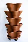 5 Tier Extra Large Stackable Planters Australian Made (Terracotta)