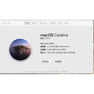 蘋果 Apple Mac Mini 2018 迷你主機 A1993 蘋果電腦 蘋果主機 繪圖 PS 影音