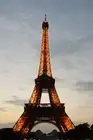 France Paris Eiffel Tower at Evening Art Wall Decor - POSTER 20x30