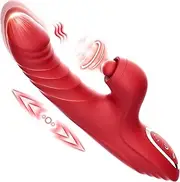 Vibrator Dildo for Women - G Spot Vibrator Clitoral Stimulator Sex Toys Thrusting Vibrator with 10 Vibration 7 Thrust Mode with Licking, Rabbit Vibrators Adult Sex Toy for Women and Couple