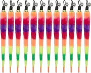 CATENESS Cat Worm Toy Cat Wand Refills, 12 PCS Rainbow Worms Cat Toy, Cat Wand Attachments Worms for Cat Toys
