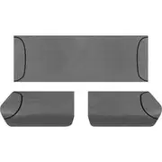 Tradies Canvas Ready Made Seat Covers - Rear, Grey, Suits Ranger