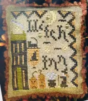 New Homespun Elegance WITCH INN Cross Stitch Pattern Chart