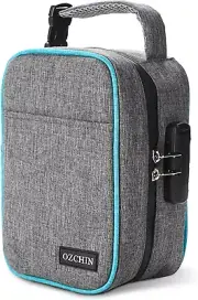 Large Storage Bag with Combination Lock Lunch Bag File Organizer Case Container