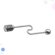 Syrup Stirrer Stainless Steel Honey Spoon Gel Waffle Double