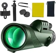 Monocular Telescope for Smartphone - Waterproof Adult Telescope with Smartphone Holder - Lightweight Accessories for Mountain Climbing Camping Outdoor Adventure