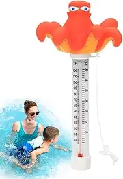Floating Pool Temperature Meter,Easy Read Water Temperature Gauge - Cartoon Sea Animals Spas Thermoscope for Ponds, Swimming Pools