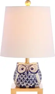 JYL3014A Justina 16" Ceramic Mini LED Table Lamp Cottage,Transitional for Bedroo
