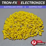 1000Pcs E7508 20AWG 0.75mm² YELLOW Insulated Ferrule Bootlace Terminals Crimp