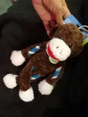 NWT Vibrant Life Cozy Buddy Rope MONKEY Dog Toy Chew Level 3 Squeaker Sz M OG