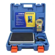Blue Digital Weighing Scale 220 Lbs High Accuracy Lcd Portable Refrigerant Tool