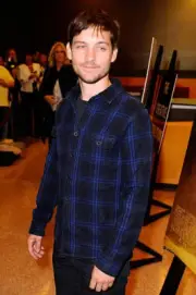 Actor Tobey Maguire at "The Greatest" LA Premiere at Linwood Dunn - Old Photo